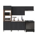 Ver imagem 2 de Cozinha Modulada 4 Peças 100% MDF Bari Chumbo