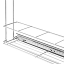 Ver imagem 2 de Porta Temperos 16cm Suporte de Latas Garrafas Deslizante de Embutir Aramado Cromado