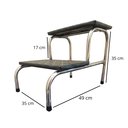 Ver imagem 2 de Escada Clínica de 2 Degraus Tubo 3/4 Inox Piso em Mdf com Antiderrapante