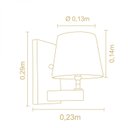 Ver imagem 3 de Arandela Soquete E27 Yasmin Madelustre