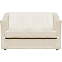 Ver imagem 3 de Kit Namoradeira + 4 Poltronas Decorativas para Sala Mila Suede Cores Pé de Plastico Cromado