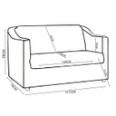 Ver imagem 7 de Kit Namoradeira + 4 Poltronas Decorativas para Sala Mila Suede Cores Pé de Plastico Cromado