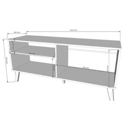 Rack para Tv 50'' Polegada Madri com 1 Porta - Peternella - 4