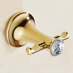Kit de Acessórios para Banheiro Dourado com Pedra 4 Peças - 2