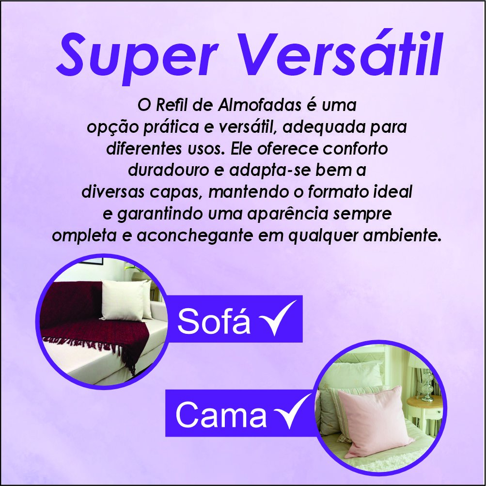 Kit 4 Enchimentos para Almofadas 45x45 - 6