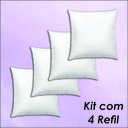 Ver imagem 2 de Kit 4 Enchimentos para Almofadas 45x45