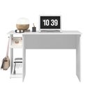 Ver imagem 5 de Mesa para Computador Escritório e Gamer 2 Prateleiras Escrivaninha Branco - Qmovi