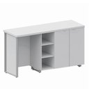 Ver imagem 6 de Aparador Frigobar Embutir Esquerdo Armário 2 Portas com Pés em Metal Corporate