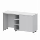 Ver imagem 2 de Aparador Frigobar Embutir Esquerdo Armário 2 Portas com Pés em Metal Corporate