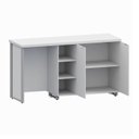 Ver imagem 7 de Aparador Frigobar Embutir Esquerdo Armário 2 Portas com Pés em Metal Corporate