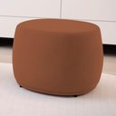 Ver imagem 5 de Kit 02 Puffs Decorativos Living Aisha Orgânico Redondo Veludo Terracota - Desk Design