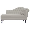 Ver imagem 3 de Recamier Divã Larissa Capitonê Lado Esquerdo Corino Cores - S.A Móveis - Bege