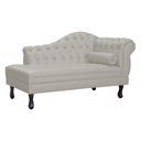 Ver imagem 1 de Recamier Divã Larissa Capitonê Lado Esquerdo Corino Cores - S.A Móveis - Bege