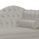 Ver imagem 2 de Recamier Divã Larissa Capitonê Lado Esquerdo Corino Cores - S.A Móveis - Bege