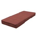 Ver imagem 5 de Puff Cama Solteiro Dobrável Camilla Veludo Slim Goiaba