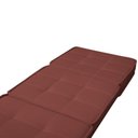 Ver imagem 3 de Puff Cama Solteiro Dobrável Camilla Veludo Slim Goiaba