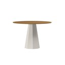 Ver imagem 1 de Mesa Isis 120m com Tampo Mdf para 4 Lugares Off White Ype - New Ceval