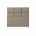 Ver imagem 3 de Cabeceira para Cama Casal Queen Estofada 1,58 ,Mts Alice Vilajo: Suede Crush Cappucino