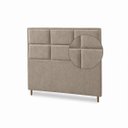 Ver imagem 5 de Cabeceira para Cama Casal Queen Estofada 1,58 ,Mts Alice Vilajo: Suede Crush Cappucino