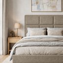 Ver imagem 2 de Cabeceira para Cama Casal Queen Estofada 1,58 ,Mts Alice Vilajo: Suede Crush Cappucino