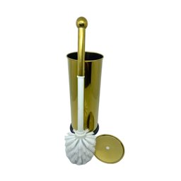 Kit Banheiro Lixeira Dourada 5l e Escova Sanitária France Fineza - 4