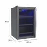 Cervejeira Venax Blue Light 100l Porta Invertida Grafite 127v Prateleiras Reguláveis 29155 - 3