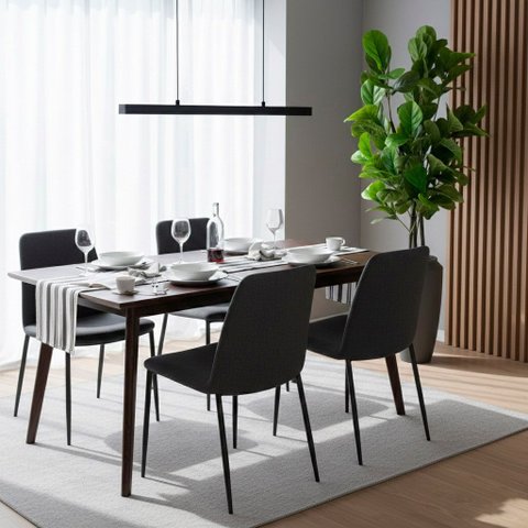 Árvore Ficus Lyrata Toque Real 210cm com Tronco Natural e Vaso Thai Cinza