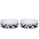 Ver imagem 1 de Kit Comedouro e Bebedouro de Porcelana 600ml Patinhas Gato