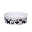 Ver imagem 2 de Kit Comedouro e Bebedouro de Porcelana 600ml Patinhas Gato