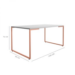 Mesa de Jantar 8 Lugares Industrial Móveis Belo - 3