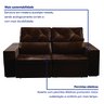 Sofá Recife 3 Lugares Retrátil e Reclinável com Molas 180cm Yescasa Suede  - 4