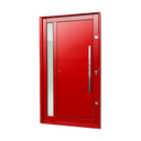 Ver imagem 1 de Porta Pivotante Alumínio Lambril Visione c/Pux.D.Elite Vermelho 216x100 Brimak