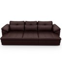 Ver imagem 3 de Sofá Retrátil para Sala de Estar 4 Lugares 297cm Riza S03 Couro Caramelo - Lyam Decor