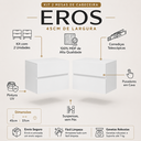 Ver imagem 2 de Kit 2 Mesa Cabeceira Eros Suspensa Alto Padrão Fixação Reforçada Branca