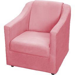 Kit 6 Poltronas Decorativas Para Sala De Espera Recepção Escritório Consultório Suede - 3
