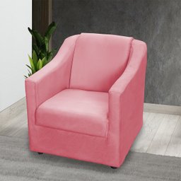 Kit 6 Poltronas Decorativas Para Sala De Espera Recepção Escritório Consultório Suede - 2
