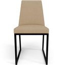 Ver imagem 7 de Cadeira para Sala de Jantar Base Aço Industrial Preto Dafne L02 Linho Bege Escuro - Lyam Decor