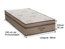 Ver imagem 2 de Colchão Solteiro Alpoim Pro Vida Superpocket 30x88x188 Ortobom