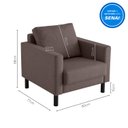 Ver imagem 3 de Poltrona em Linho Antúrio CabeCasa MadeiraOriginals