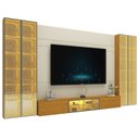 Ver mais imagens de Home para TV até 90 Polegadas com LED e Espelho e Vidro Reflecta 369,8cm x 217,6cm 100% MDF Luminare