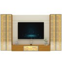 Ver imagem 2 de Home para TV até 90 Polegadas com LED e Espelho e Vidro Reflecta 369,8cm x 217,6cm 100% MDF Luminare
