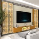 Ver imagem 7 de Home para TV até 90 Polegadas com LED e Espelho e Vidro Reflecta 369,8cm x 217,6cm 100% MDF Luminare
