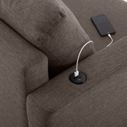 Sofá 2 Lugares com USB em Linho Antúrio CabeCasa MadeiraMadeira - 4
