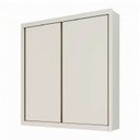 Ver imagem 3 de Guarda Roupa Zurique 2 Portas 100% Mdf Branco - Móveis Europa