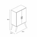 Ver imagem 5 de Sapateira Armário Organizador Cali Charme Preto