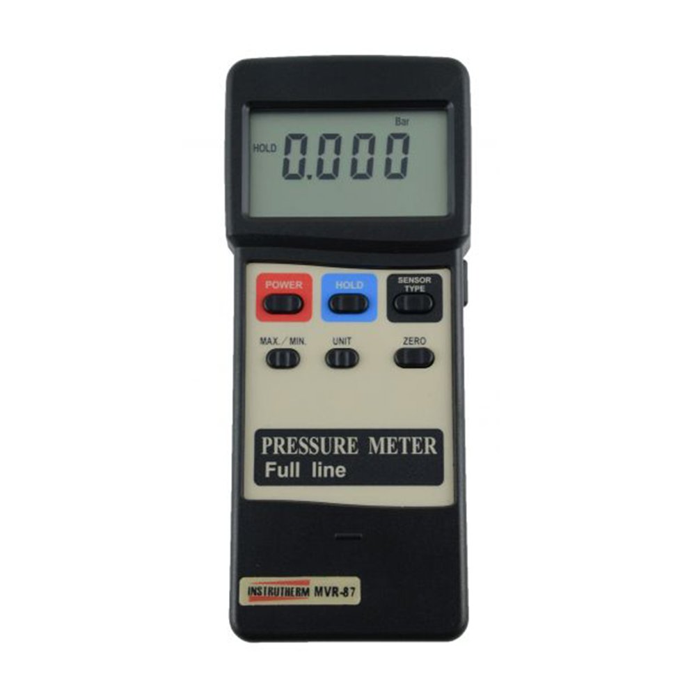 Medidor Manômetro Digital 2 A 400 Bar Rs-232 Data Hold Mvr-87 Portátil - 1