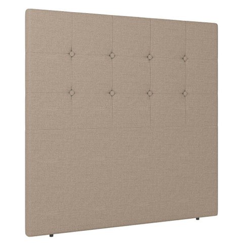 Cabeceira Cama Box Solteiro Luana 90cm Linho Bege