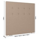 Ver imagem 4 de Cabeceira Cama Box Solteiro Luana 90cm Linho Bege