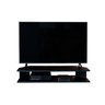 Rack Suspenso para Tv de até 50” Aparador Bancada Estante de Canto Preto - 2