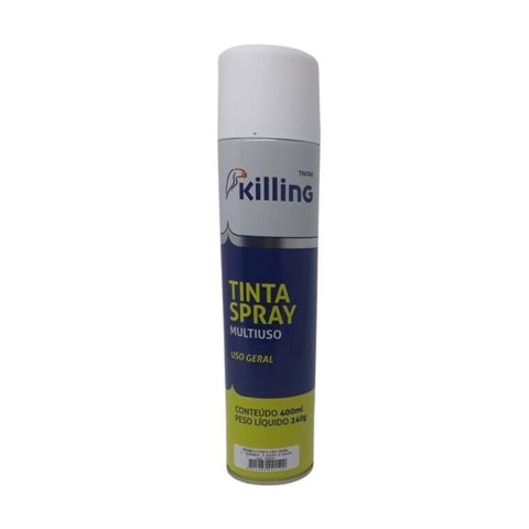 Tinta Spray Geral Killing Branco Fosco 240g/400ml Tsg11/d06